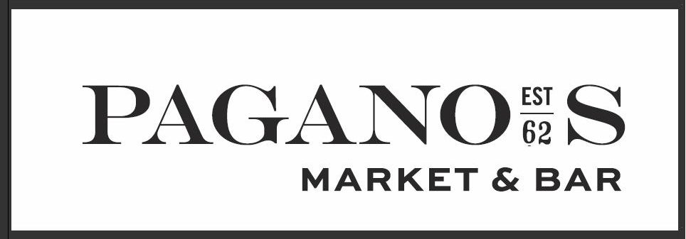 Pagano's Market and Bar logo featuring the name in black on a white background.