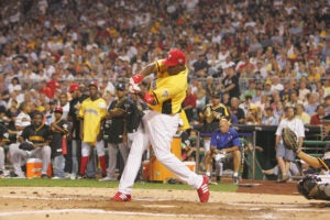 Ryan Howard competing in the 2006 HR Derby