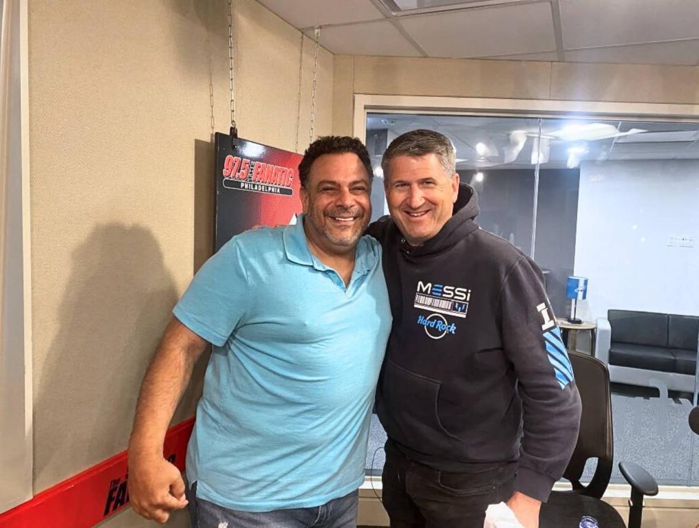 Keith Jones in studio with Anthony Gargano