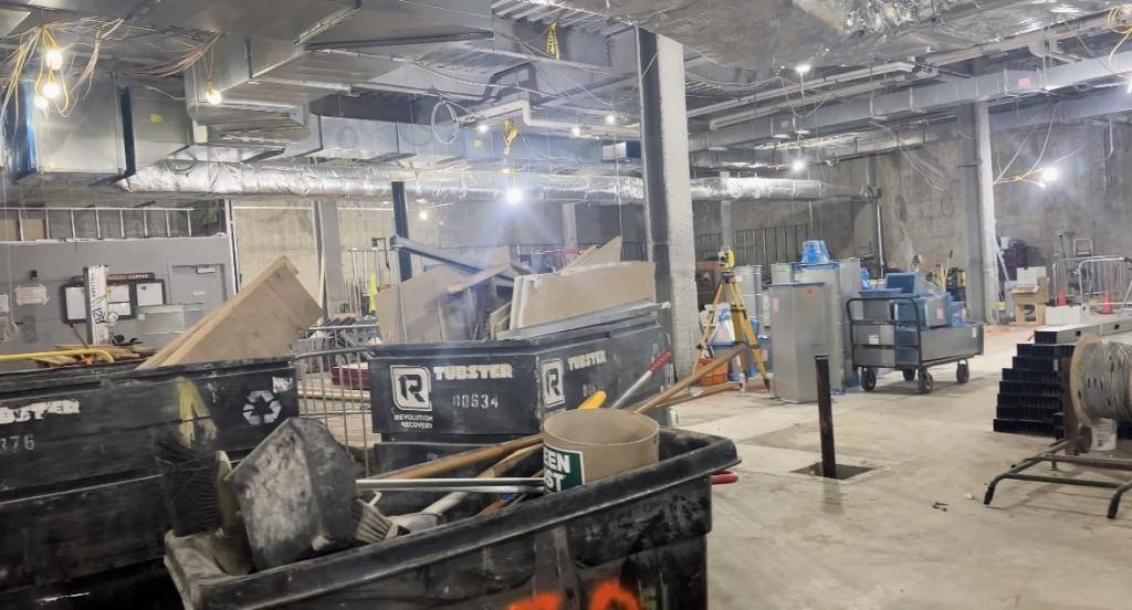 Flyers Locker room construction