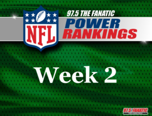 NFL Week 2 Power Rankings