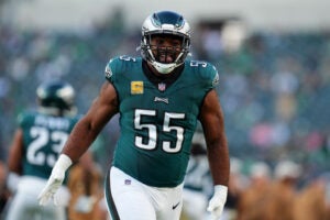 Brandon Graham of the Philadelphia Eagles, who have many high-priced veterans with the future in question during the 2024 offseason