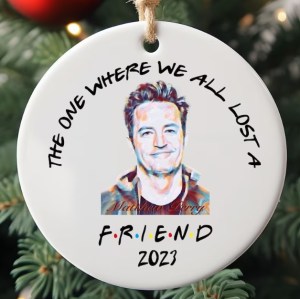 chandler bing memorial christmas ornament