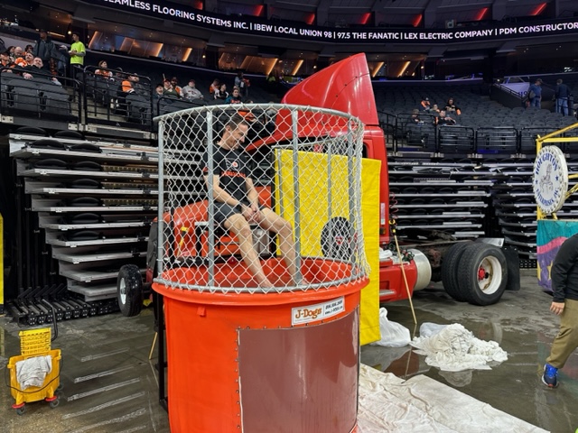 Dunk Tank at the The Flyers Charity Carnival 2023