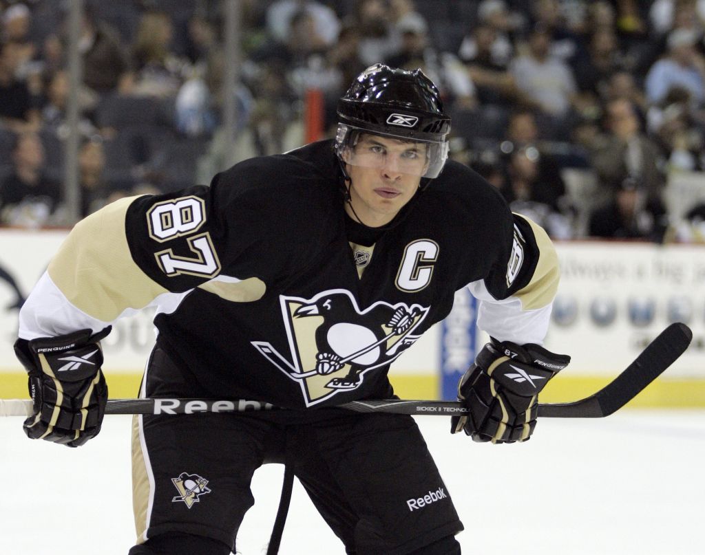 Sidney Crosby #87 of the Pittsburgh Penguins 