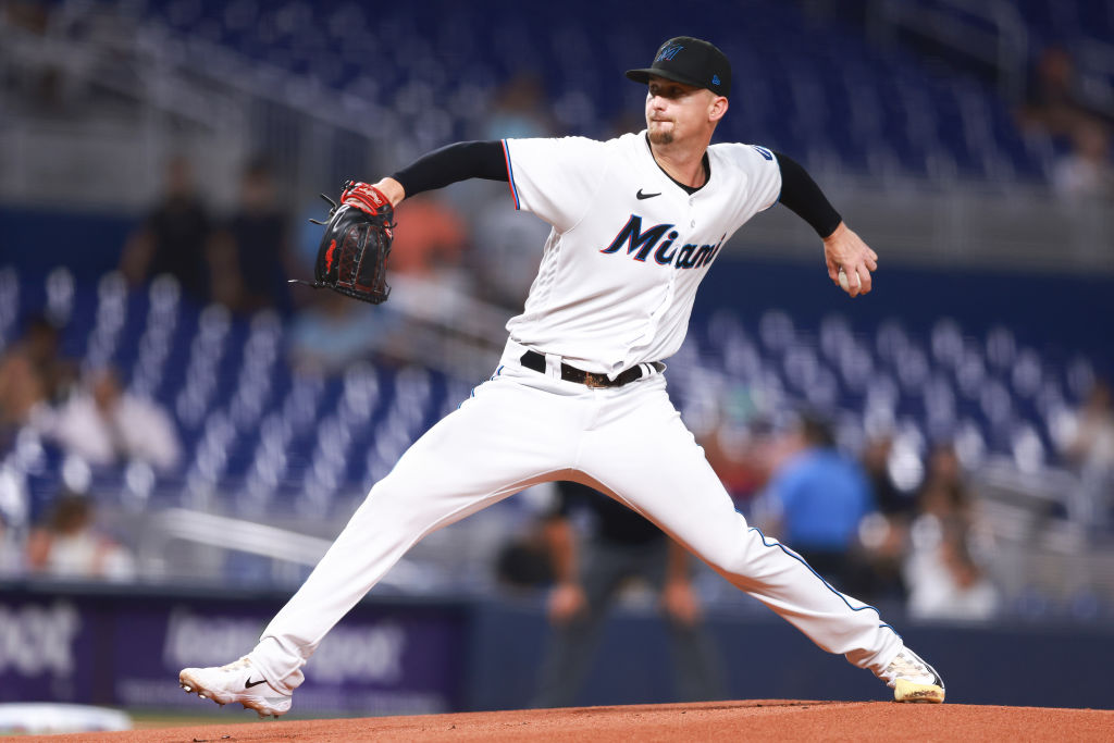 Jesus Luzardo of the Miami Marlins pitches against the New York News  Photo - Getty Images