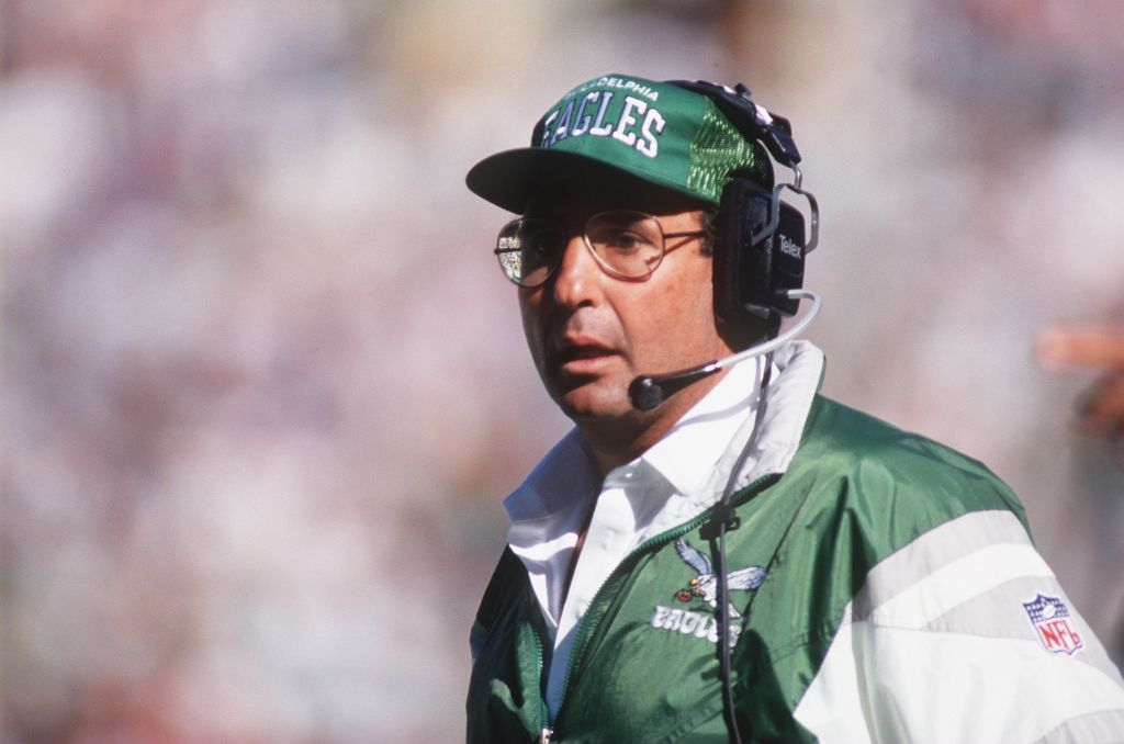 18 SEP 1994: PHILADELPHIA HEAD COACH RICH KOTITE DURING THE EAGLES 13-7 VICTORY OVER THE GREEN BAY PACKERS AT VETERANS STADIUM IN PHILADELPHIA, PENNSYLVANIA. 
