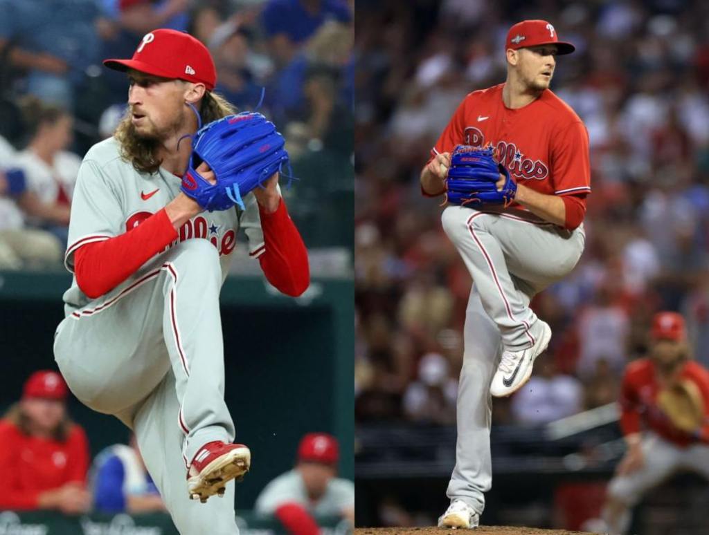 Matt Strahm and Jeff Hoffman of the Phhiladelphia Phillies Bullpen