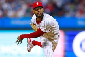 Cristopher Sanchez #61 of the Philadelphia Phillies delivers a pitch against the Cincinnati Reds during the second inning of a game at Citizens Bank Park on April 1, 2024 in Philadelphia, Pennsylvania.