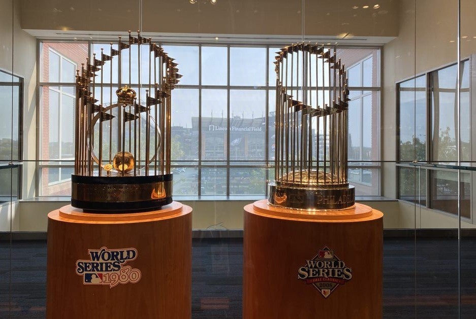 Philadelphia Phillies World Series Trophies